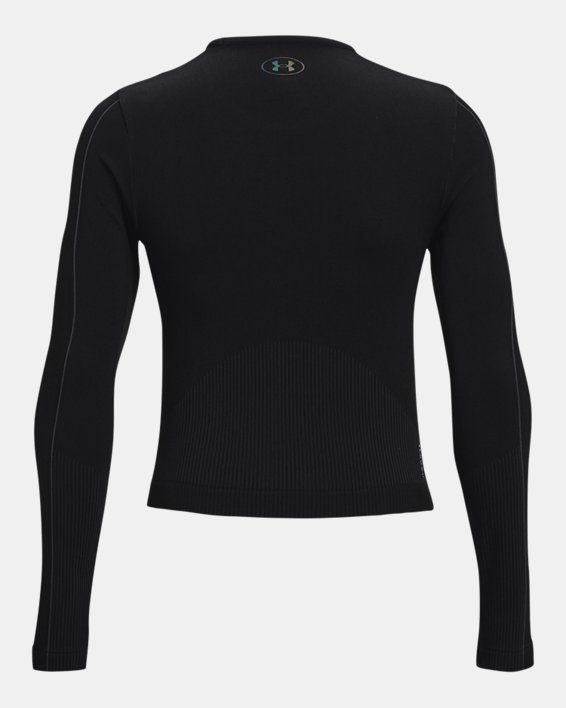 Women's UA RUSH™ Seamless Long Sleeve in Black image number 5